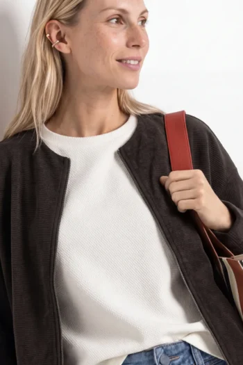 Jacke in Cord-Optik mit Rundhals 10 Jacke in Cord-Optik mit Rundhals – Bild 5