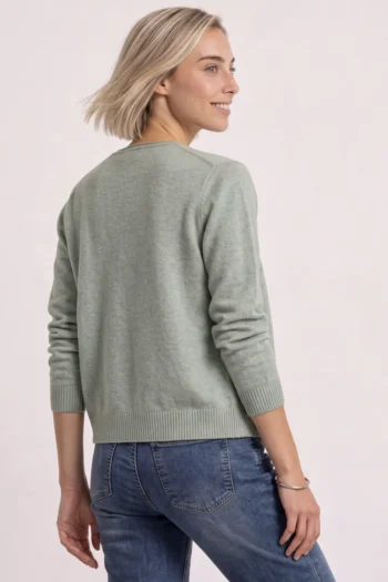 Cardigan mit V-Neck und Knopfleiste 19 Cardigan mit V-Neck und Knopfleiste – Bild 4