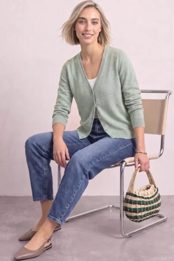 Cardigan mit V-Neck und Knopfleiste 28 Cardigan mit V-Neck und Knopfleiste – Bild 13