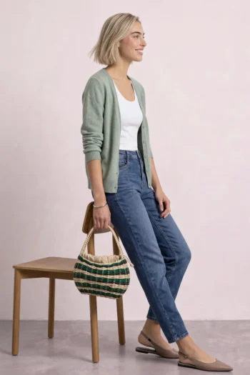 Cardigan mit V-Neck und Knopfleiste 30 Cardigan mit V-Neck und Knopfleiste – Bild 15