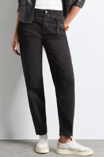 High Waist Barrel Leg Jeans im Loose Fit