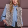 Cardigan mit Leo-Jacquardmuster 16 27727 clay sand